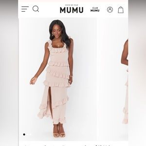 Show me your mumu Greta dress in blush size medium